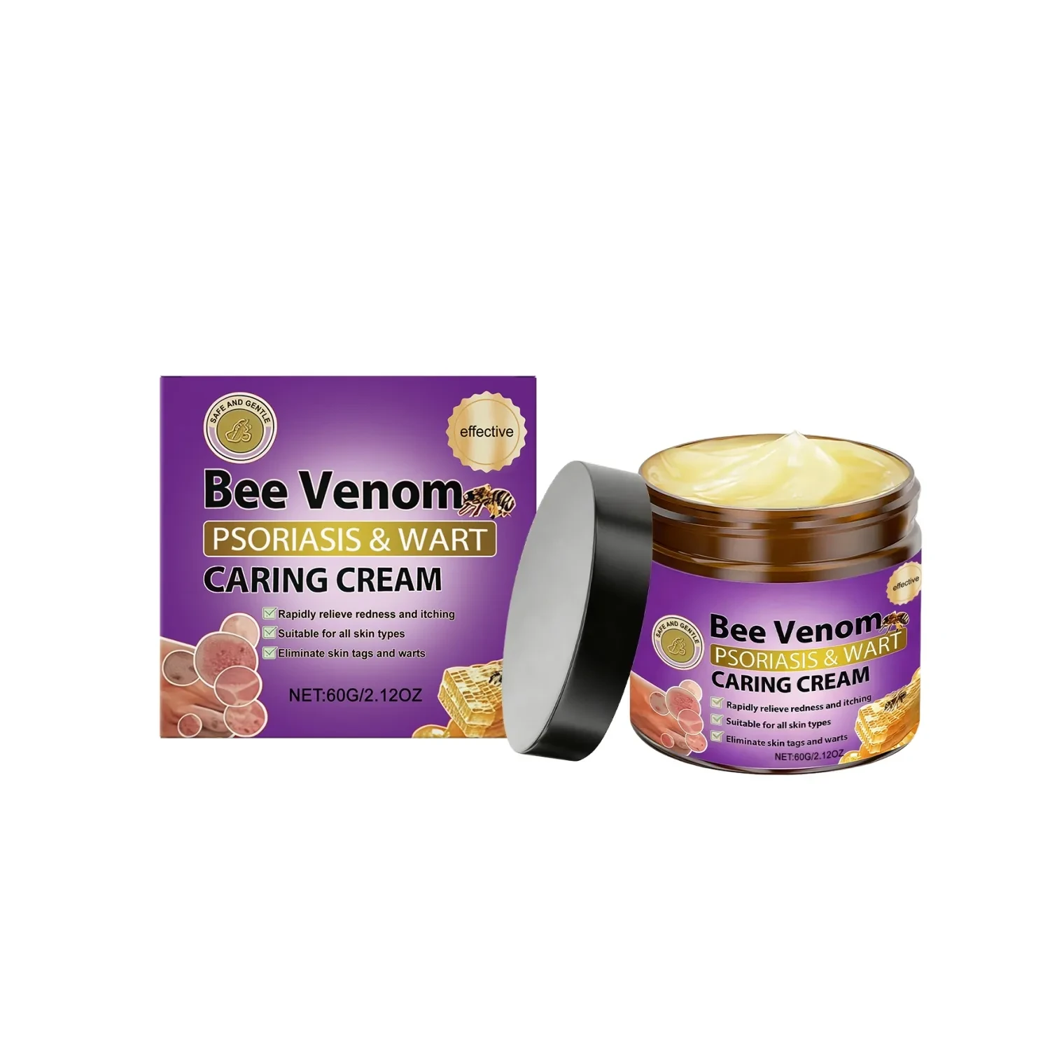 Bee Venom Psoriasis & Wart Caring Cream