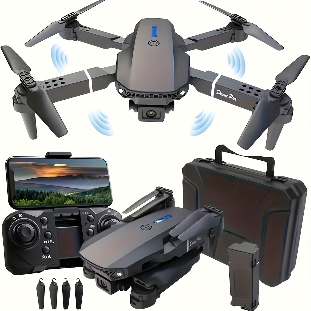 Foldable RC Drone with HD Camera  Portable Aerial Drone for Beginners & Hobbyists
