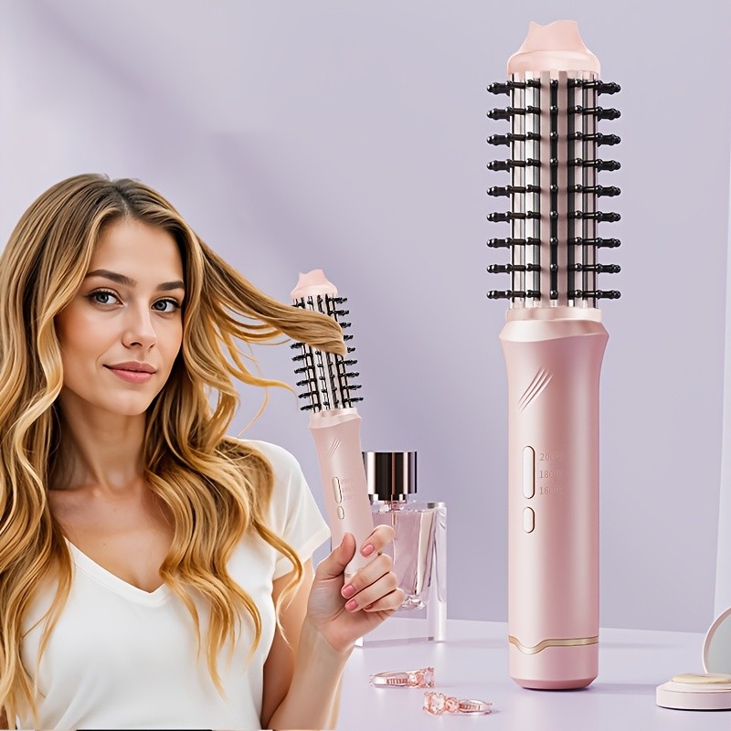 Cordless Heated Hair Styling Brush  High-Capacity 5000mAh Battery for Long-Lasting Styling
