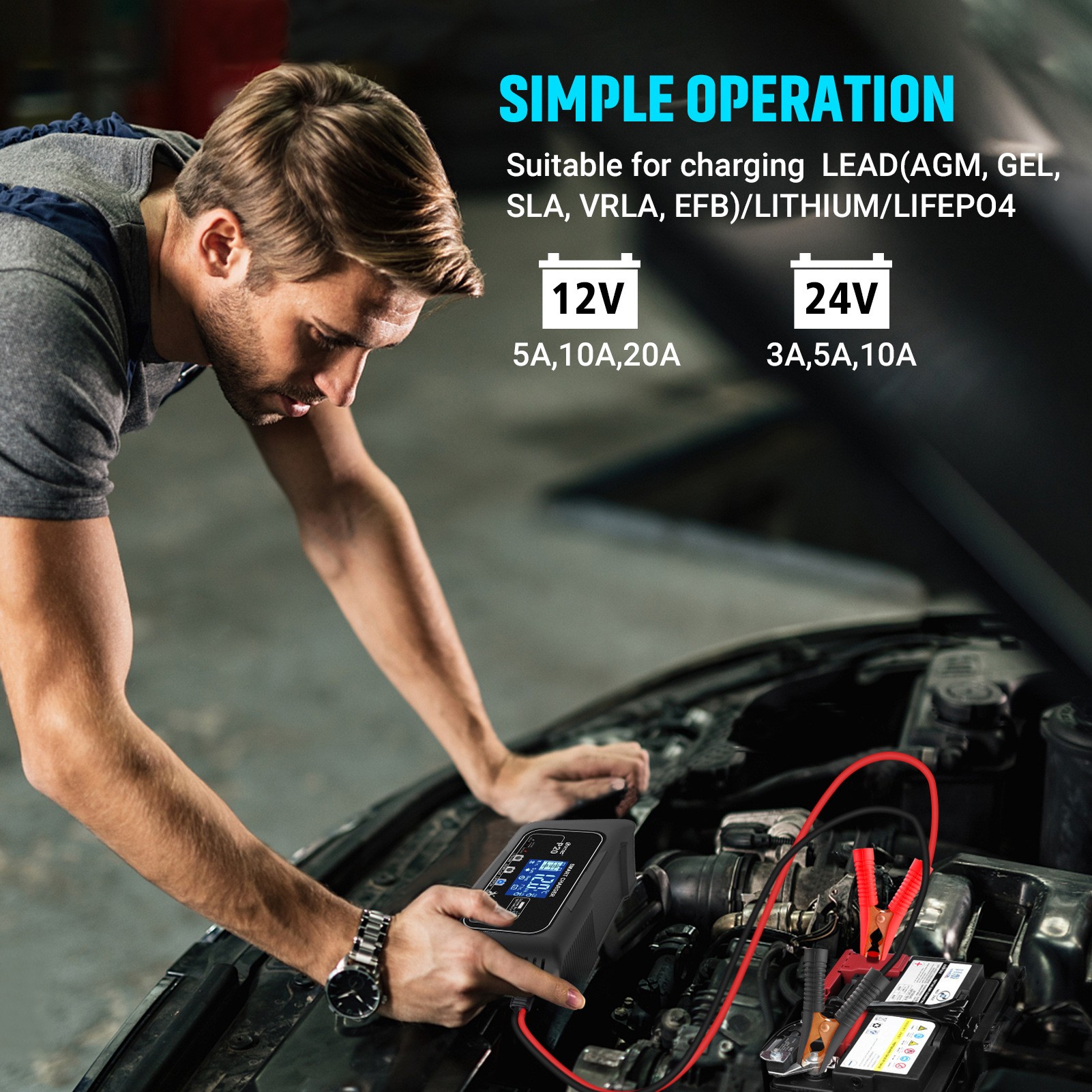 Car Portable Battery Charger