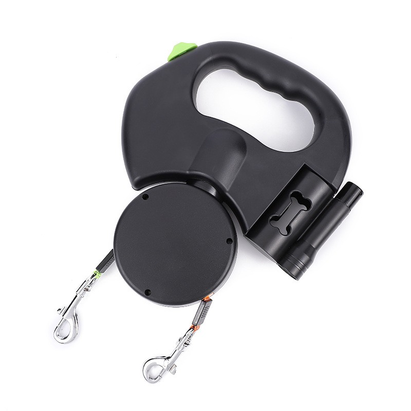 Dual-Control Retractable Dog Leash