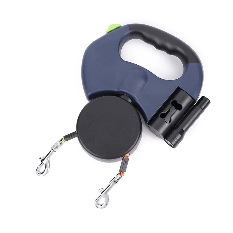 Dual-Control Retractable Dog Leash