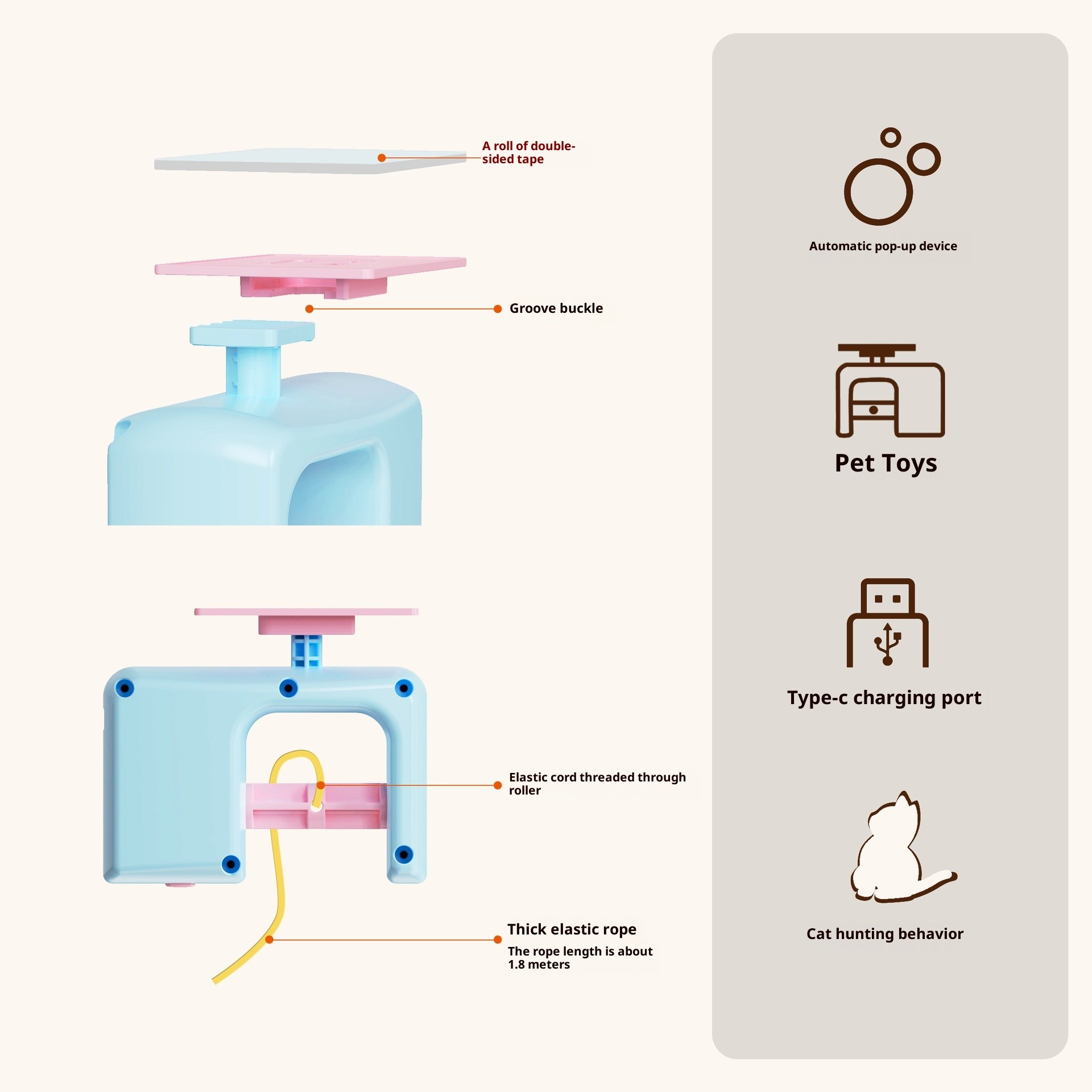 Hanging Door Cat Toy