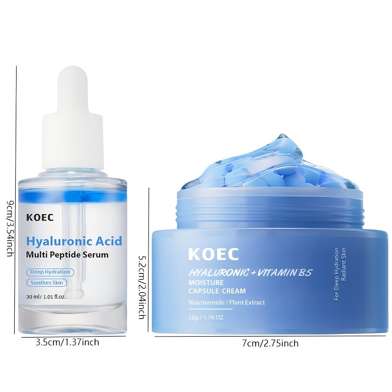 KOEC Hyaluronic Acid Hydration Duo  Deep Moisture, Barrier Repair & Radiant Skin