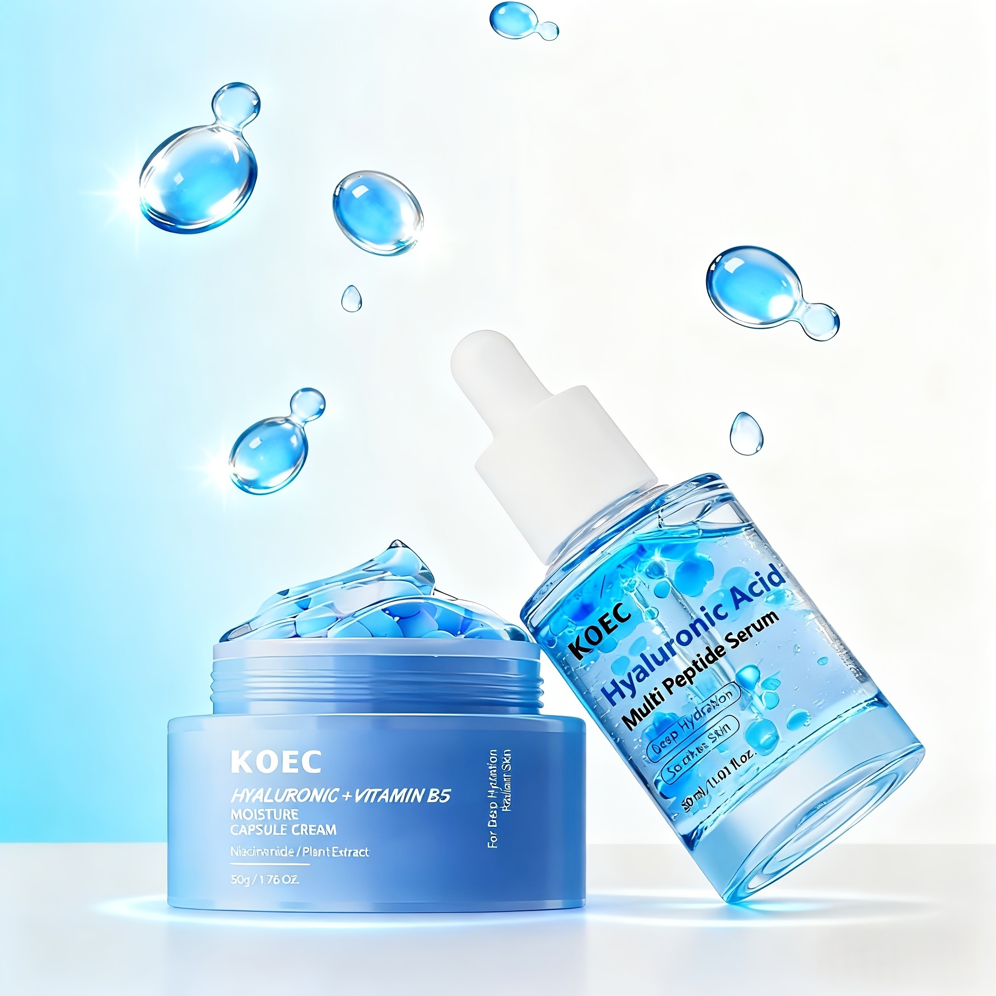 KOEC Hyaluronic Acid Hydration Duo  Deep Moisture, Barrier Repair & Radiant Skin