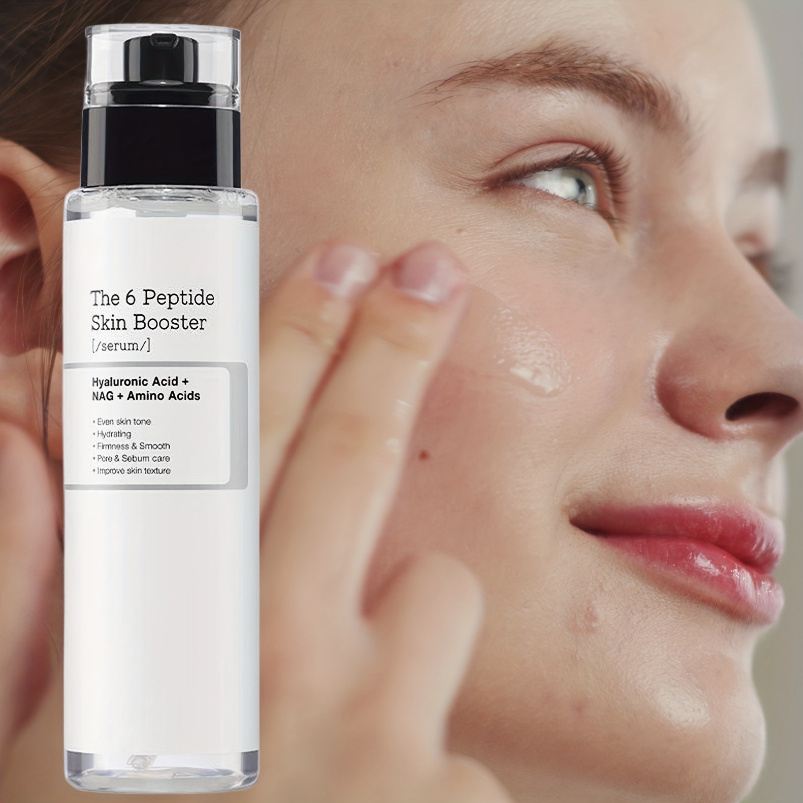 The 6 Peptide Skin Booster Serum  Deep Hydration, Firmness & Skin Renewal