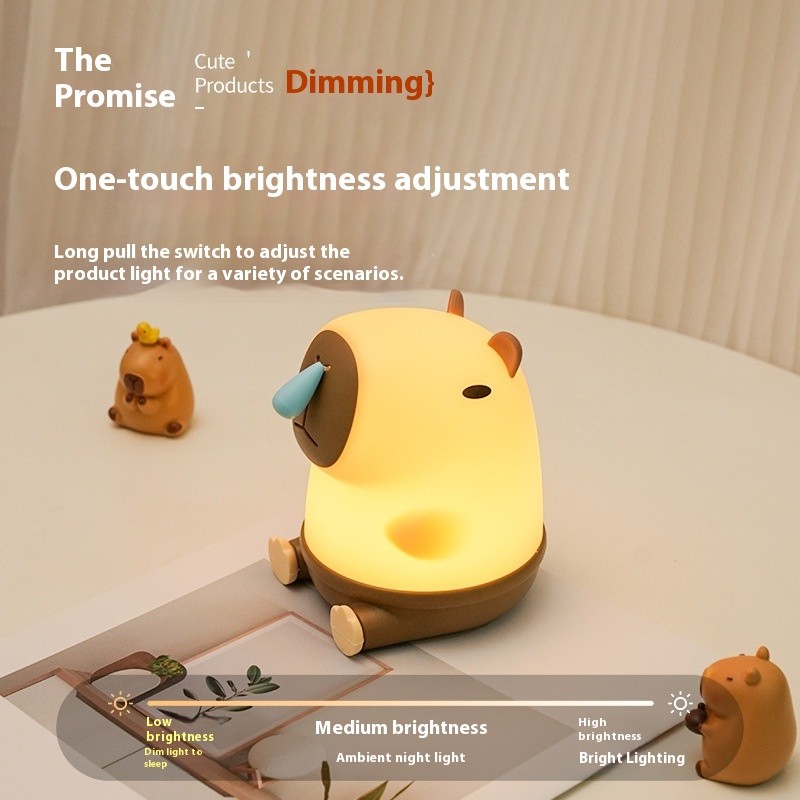 Cute Capybara LED Night Light