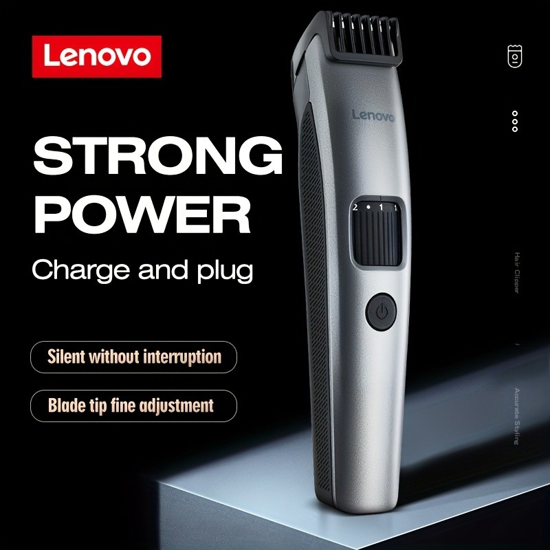 Lenovo Hair Trimmer & Beard Grooming Tool  Silent, Low-Noise Precision Trimming for Modern Grooming
