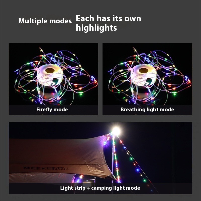 4 in 1 LED Camping String Lights