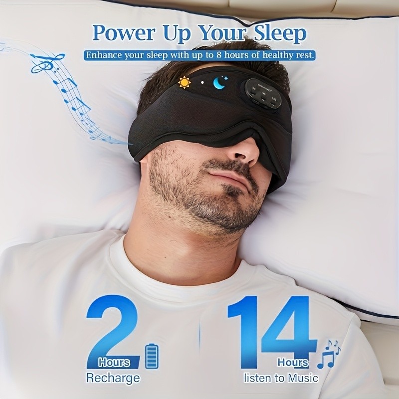Wireless Sleep Headphones and Eye Mask Combo