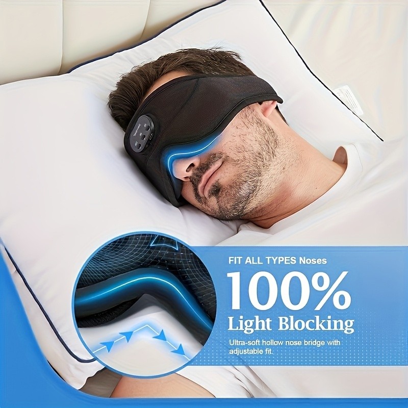 Wireless Sleep Headphones and Eye Mask Combo