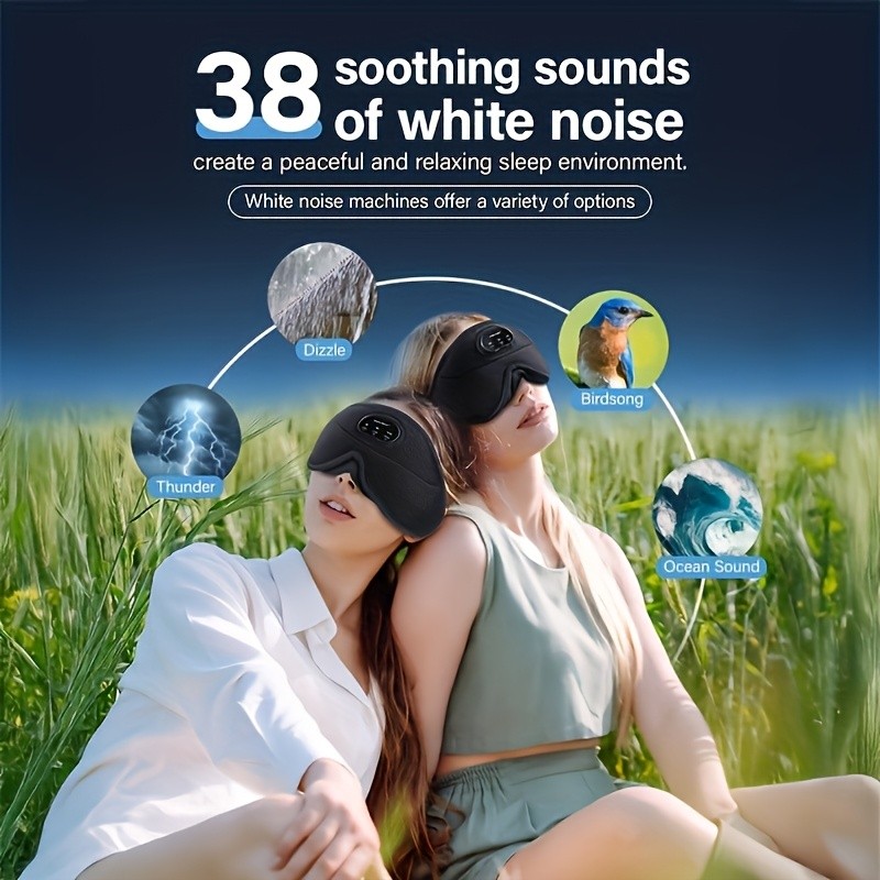 Wireless Sleep Headphones and Eye Mask Combo