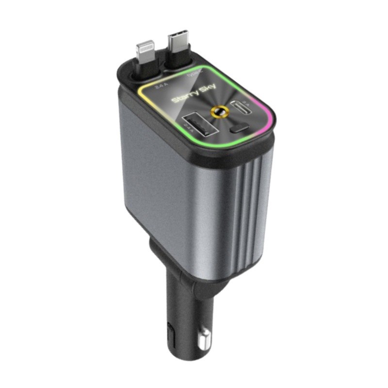 4 In 1 Retractable Car Charger Starlight