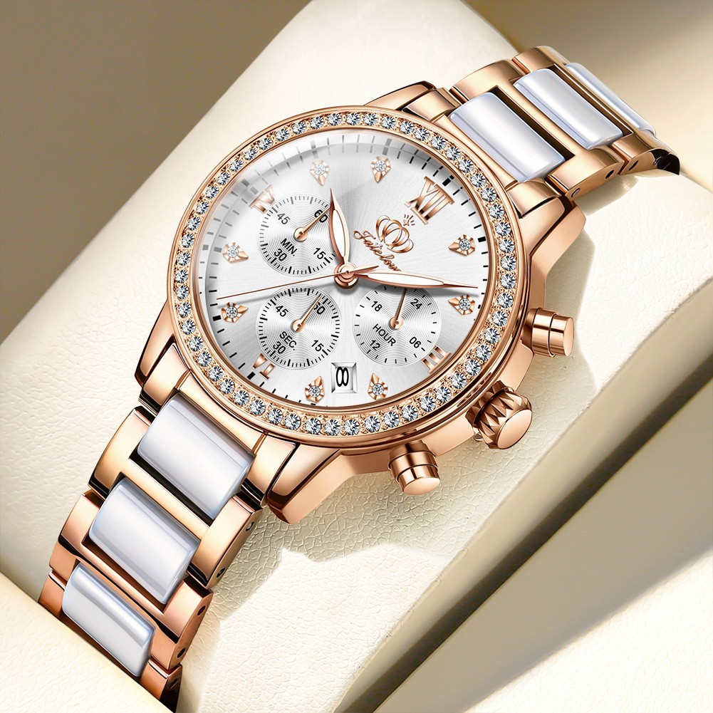 Elegant Sparkle Rhinestone Quartz Women's Watch