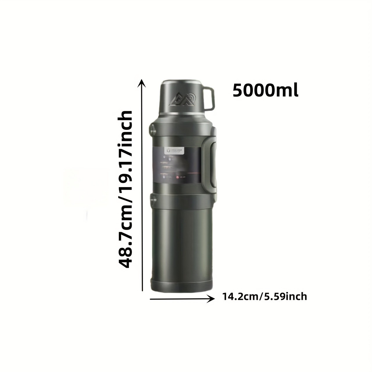 Large Capacity Insulated Water Bottles  3.2L, 4L & 5L for All-Day Outdoor Hydration