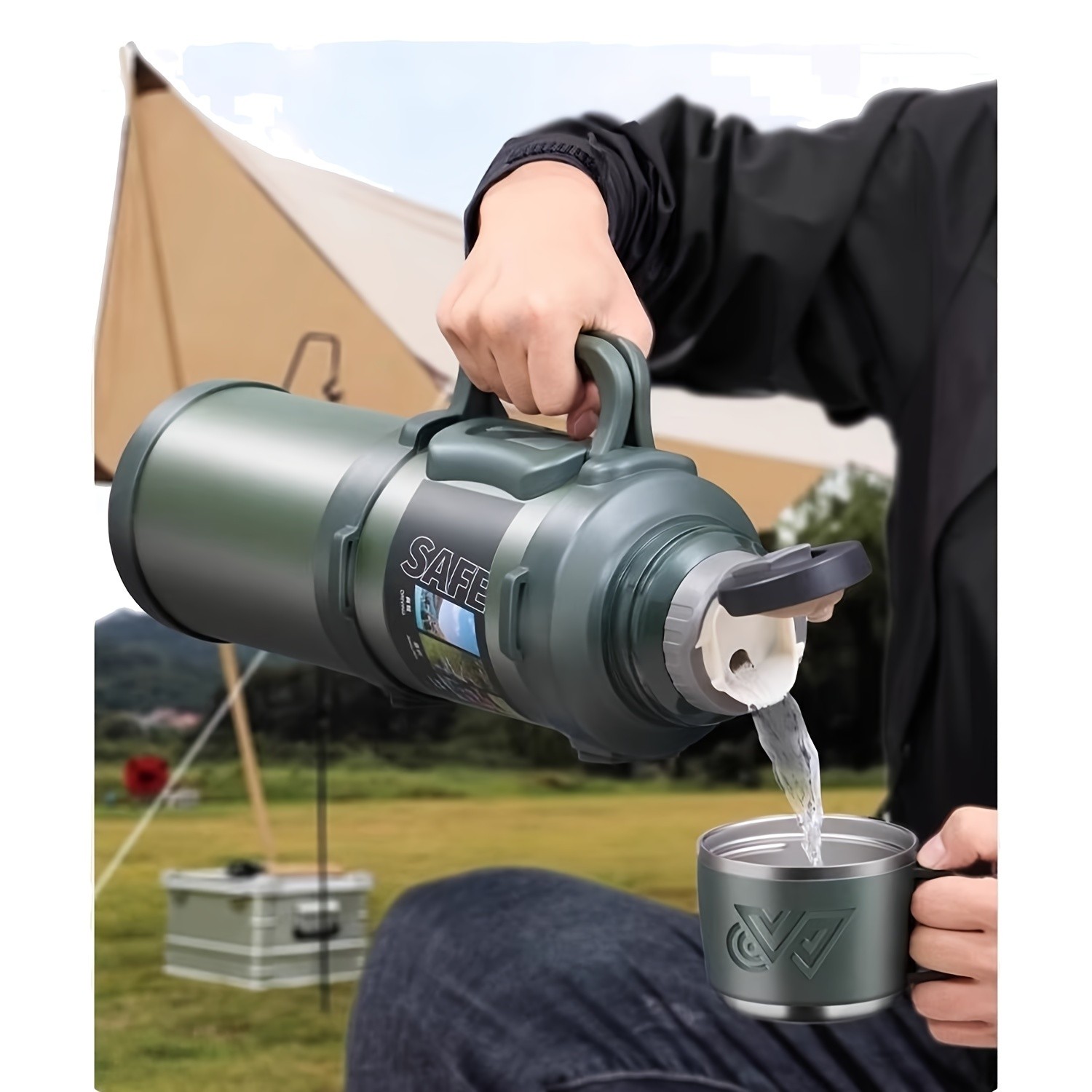 Large Capacity Insulated Water Bottles  3.2L, 4L & 5L for All-Day Outdoor Hydration