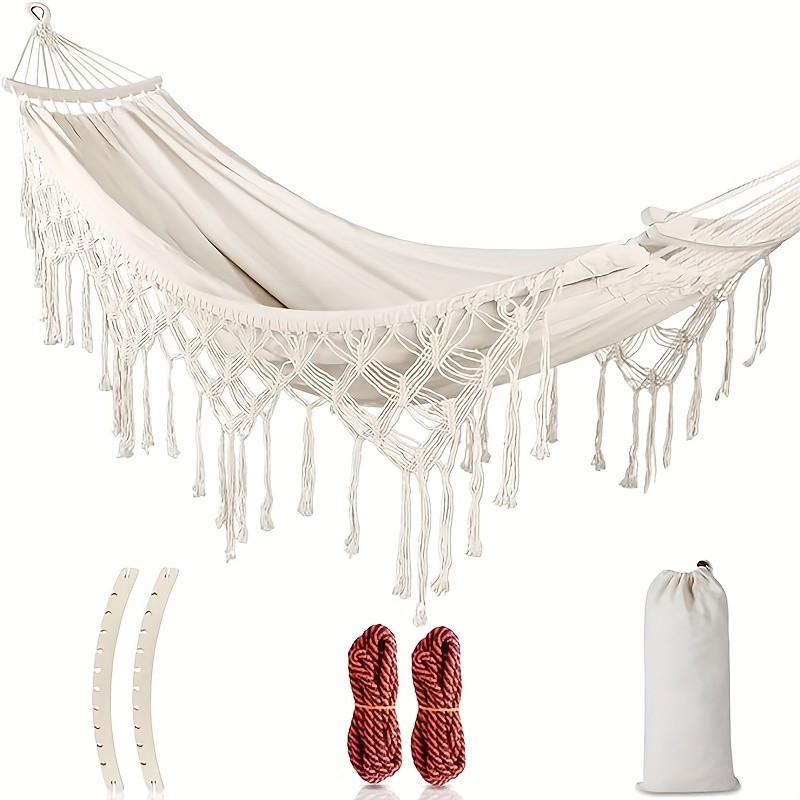 Bohemian Double Hammock with Tassels
