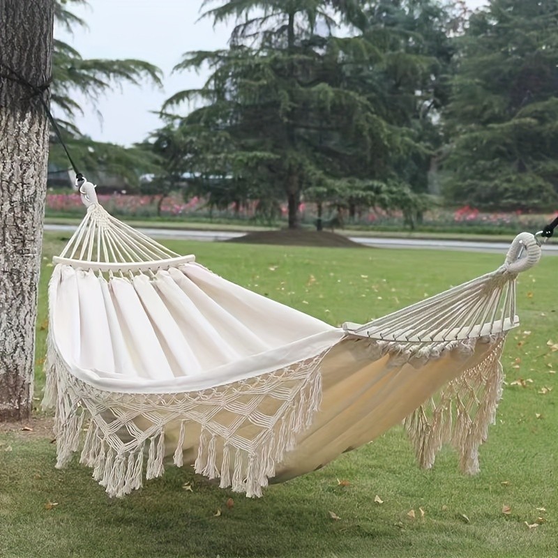 Bohemian Double Hammock with Tassels