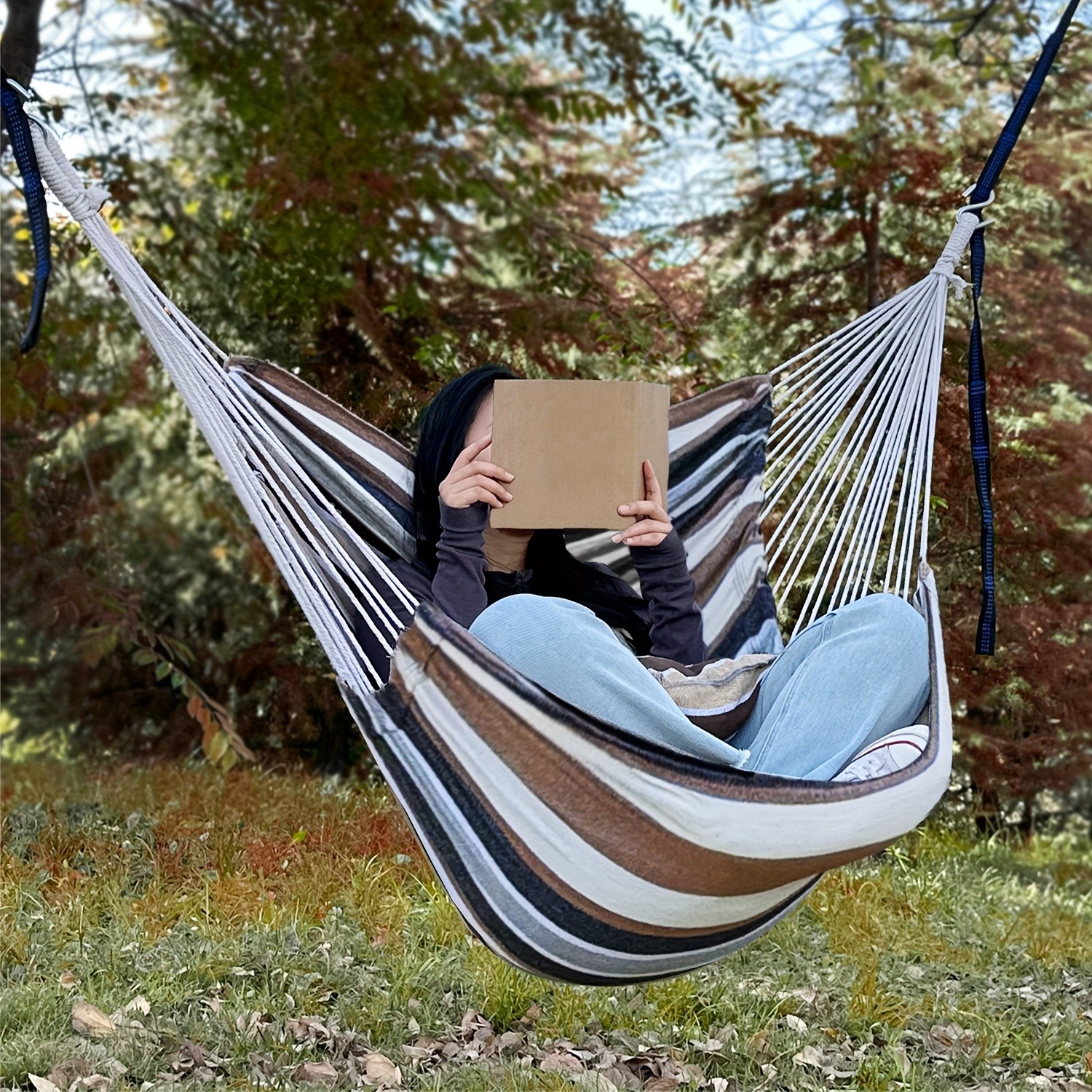 Hammock Chair Set  Complete Comfort System with Premium Straps & Cushions