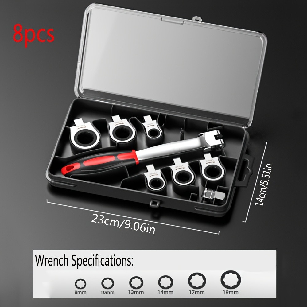Interchangeable Head Ratchet Socket Wrench Set