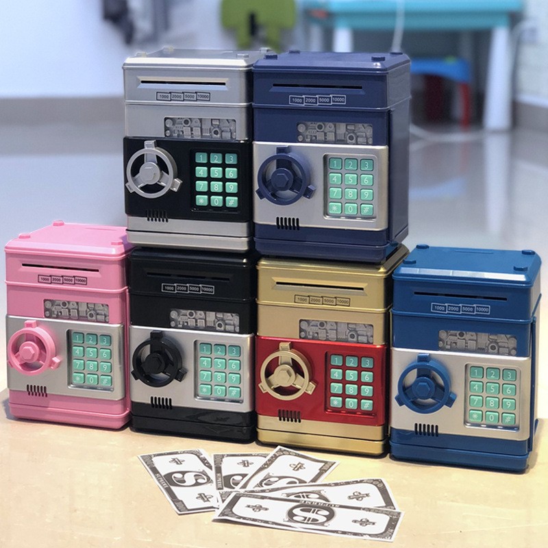 Digital Piggy Bank Safe Deposit Box for Kids