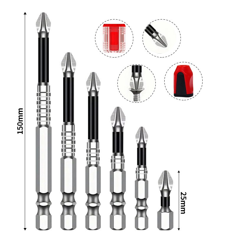 High-Magnetic Screwdriver Drill Bit Set