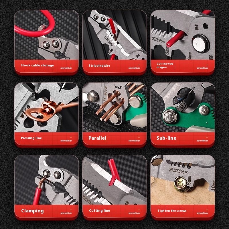 Multifunctional Folding Wire Stripper