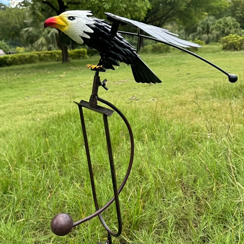 Flying Eagle Wind Spinners with Realistic Metal Wings