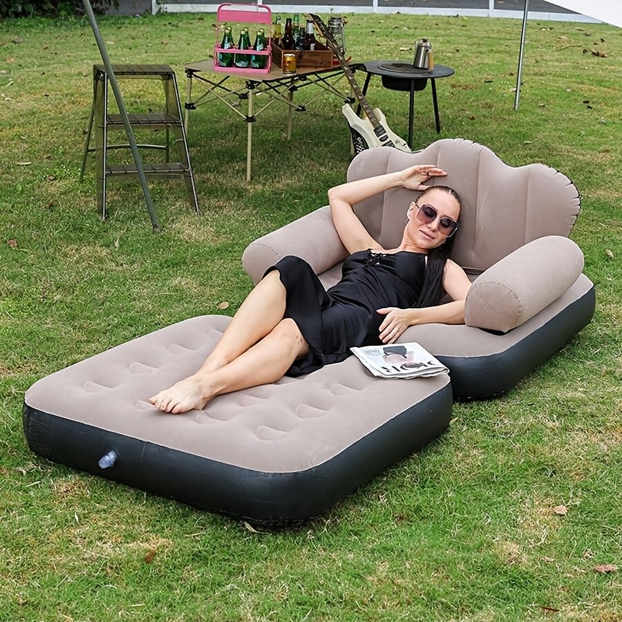 Five-in-One Inflatable Sofa Bed / Outdoor Folding Lounge Chair