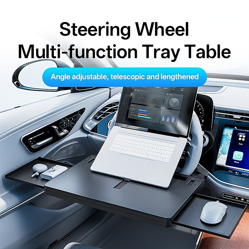 4-in-1 Multifunctional Car Steering Wheel Desk