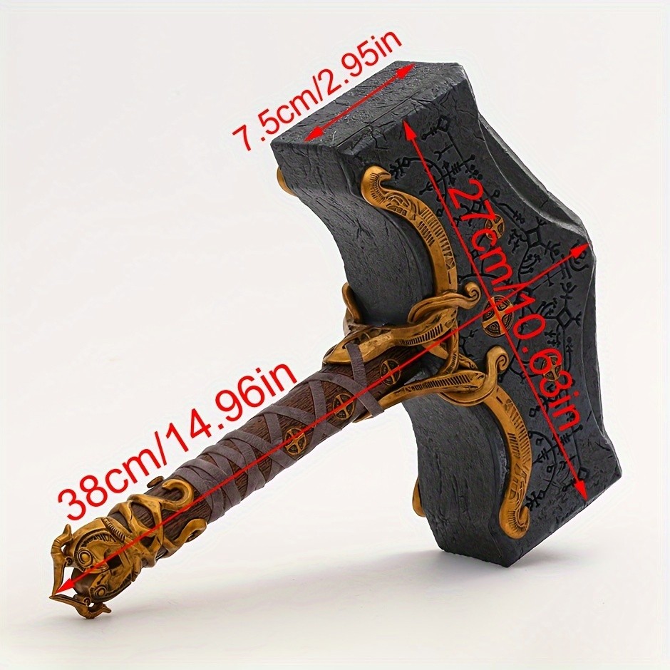 38cm/14.96in Anime Game Cosplay Hammer Figure | Collectible Model Decoration Statue