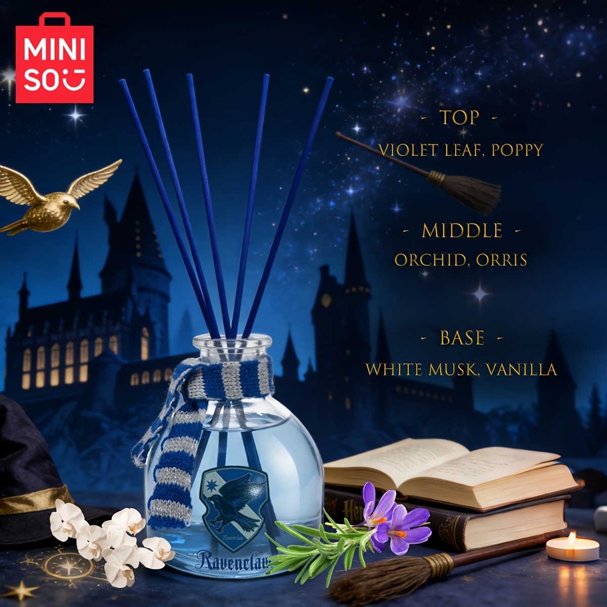 MINISO  Harry Potter Ravenclaw College Reed Diffuser
