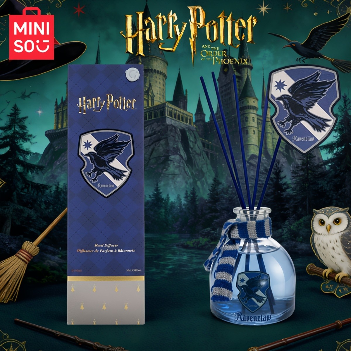 MINISO  Harry Potter Ravenclaw College Reed Diffuser
