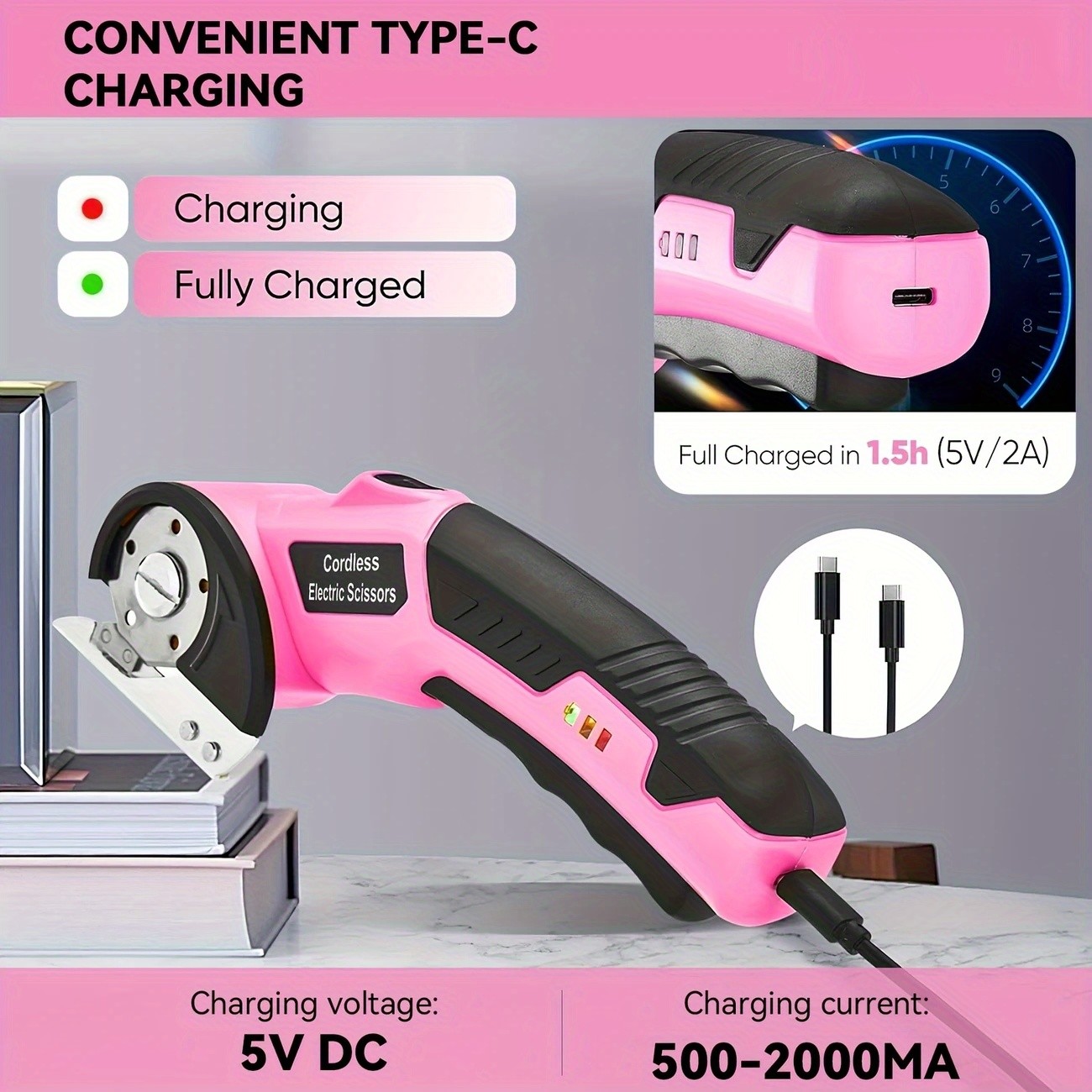 Cordless Rechargeable Automatic Scissors