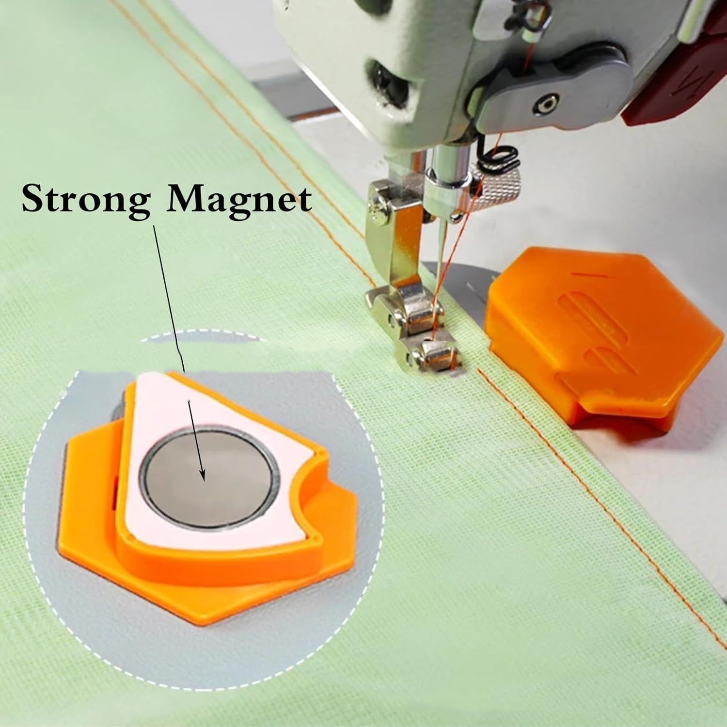 Magnetic Seam Guide for Sewing Machine