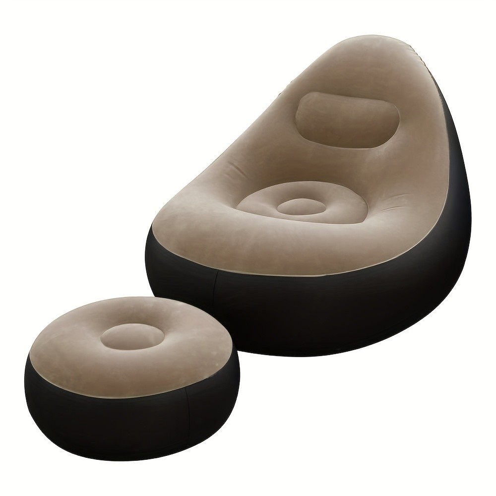Inflatable Leisure Sofa Chair With Footstool