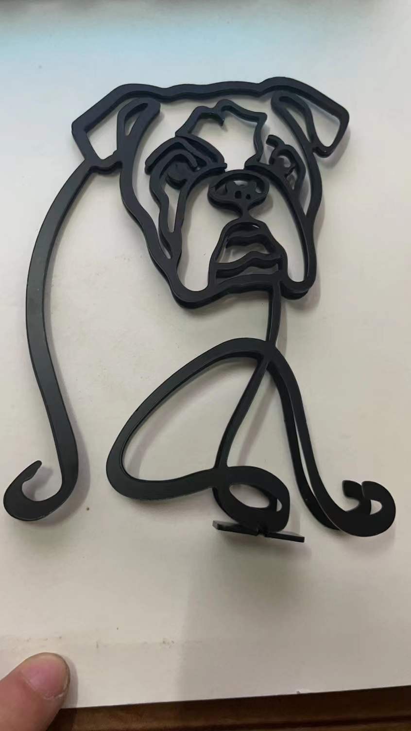 Dog Breed Line Art Sculpture