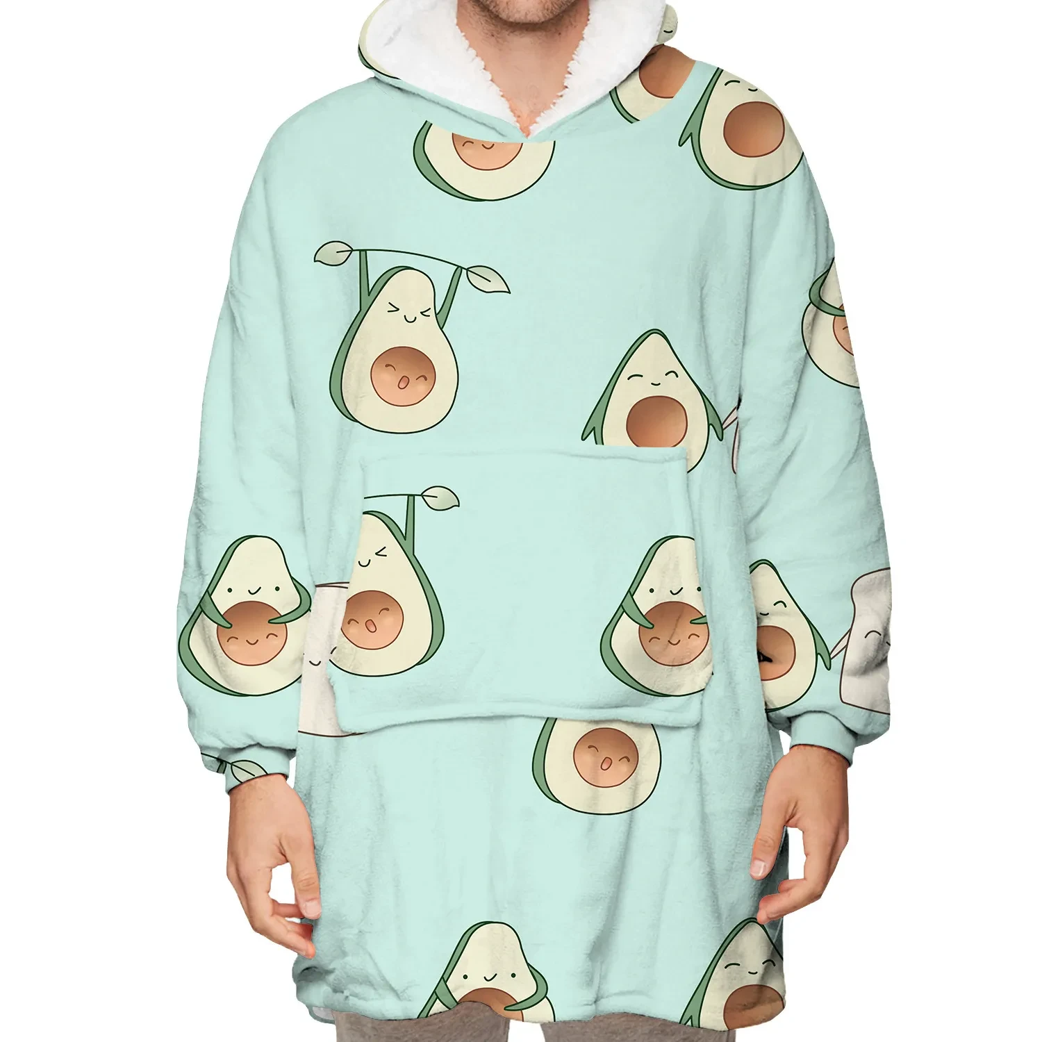 Avocado Hoodie Blanket