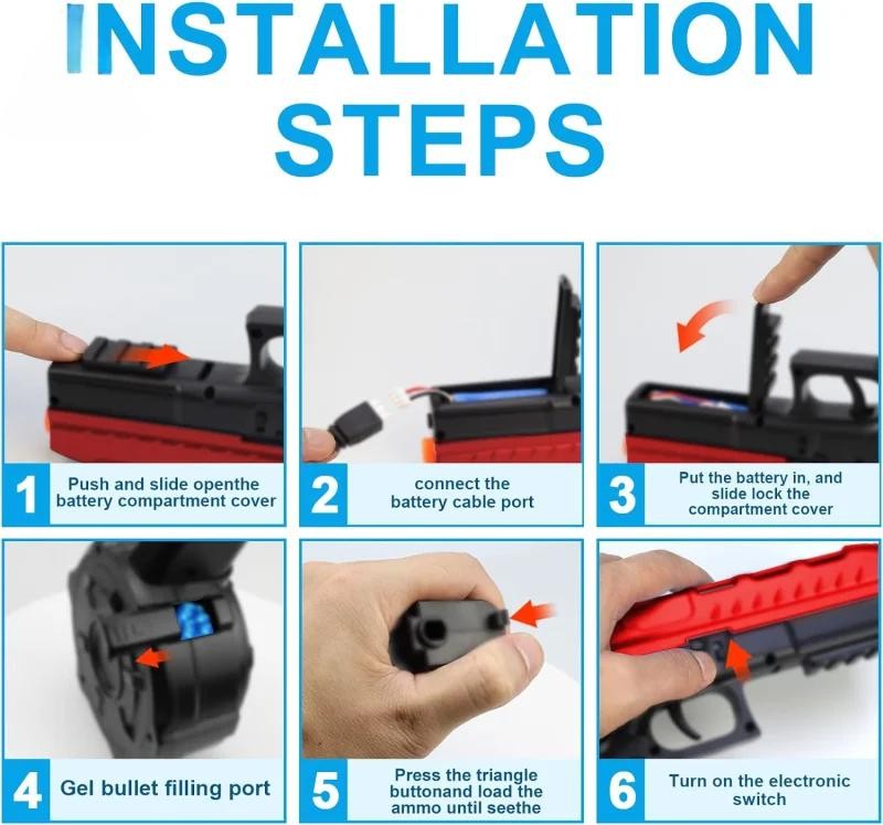 Glock 17  Toy Gel Ball Blaster with Drum