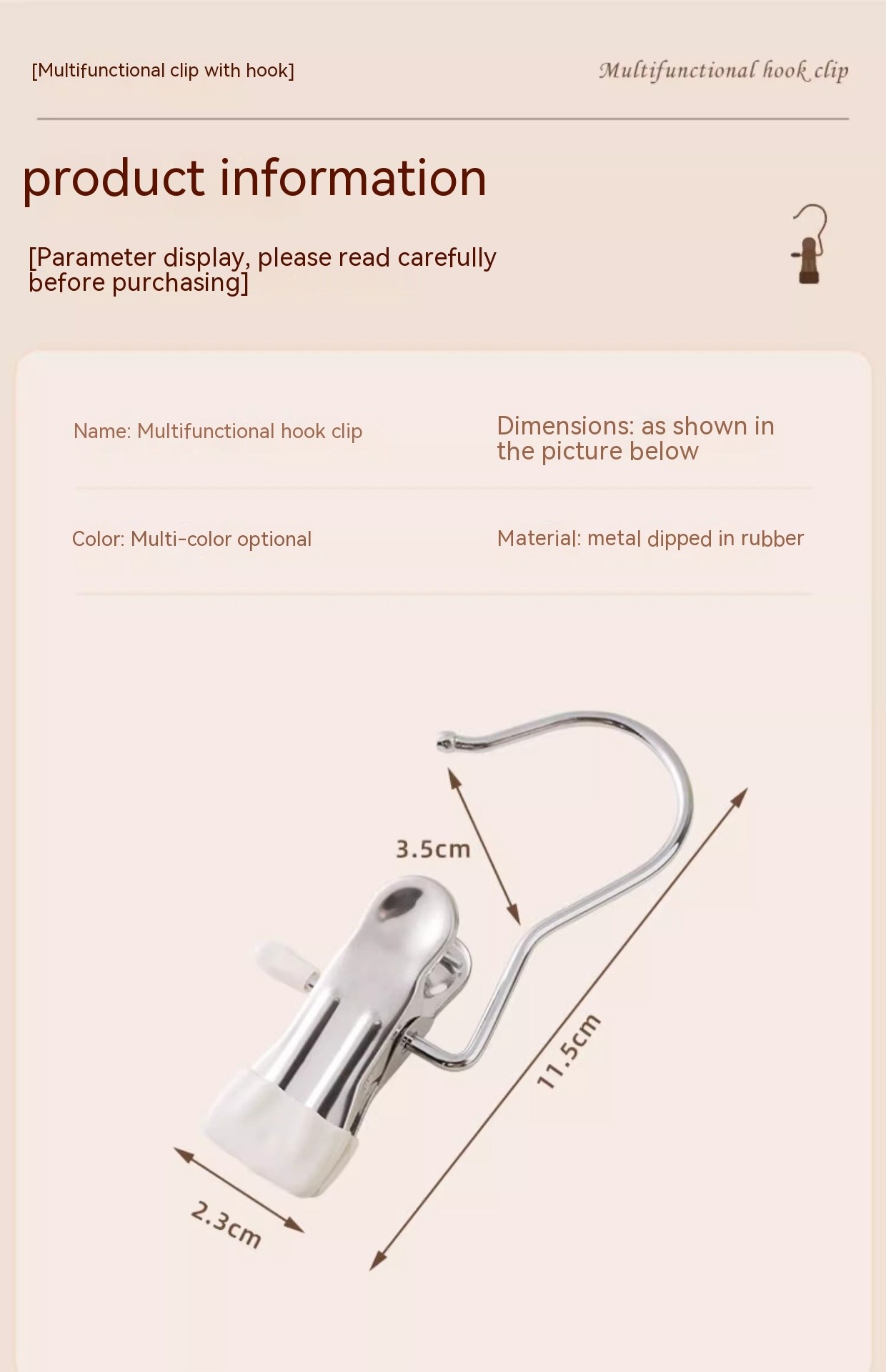 Multipurpose Hanger Clips