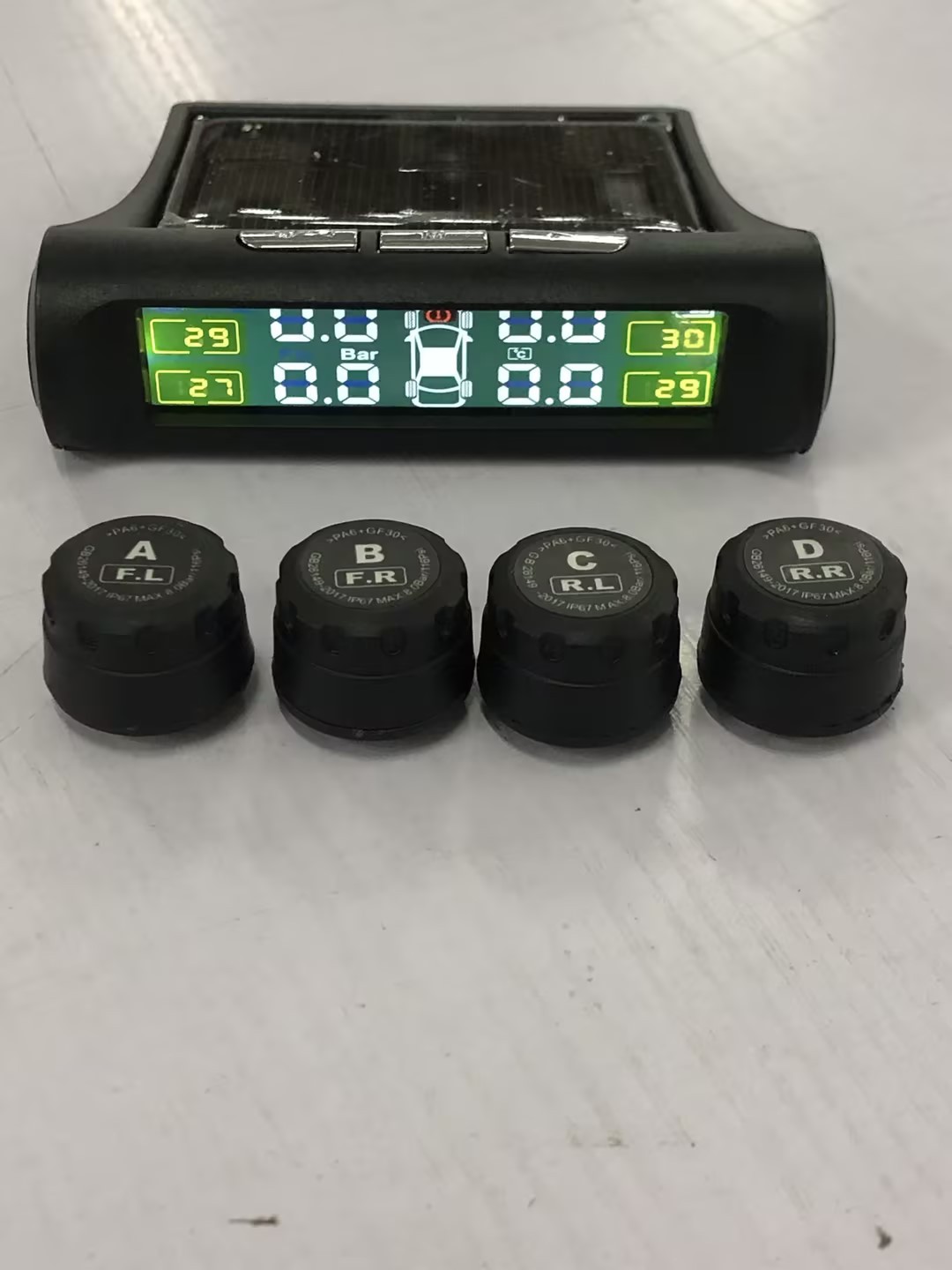 Solar Power Car Tire Pressure Monitoring Tool