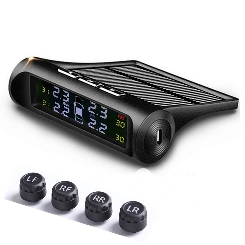 Solar Power Car Tire Pressure Monitoring Tool