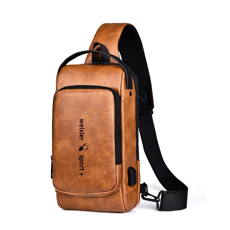 Anti-Theft USB Charging Crossbody Backpack
