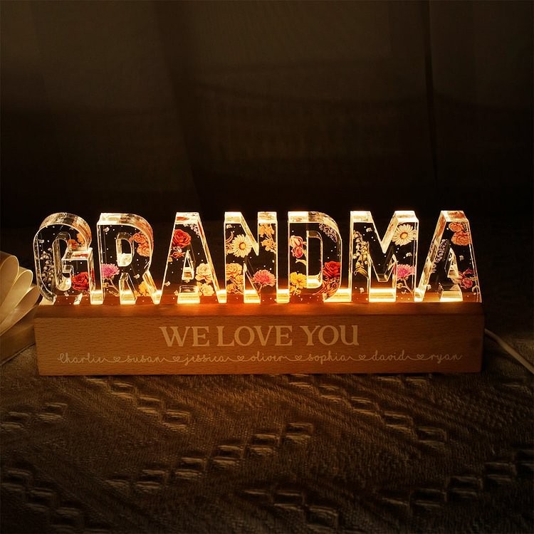 Handmade Floral Night Light