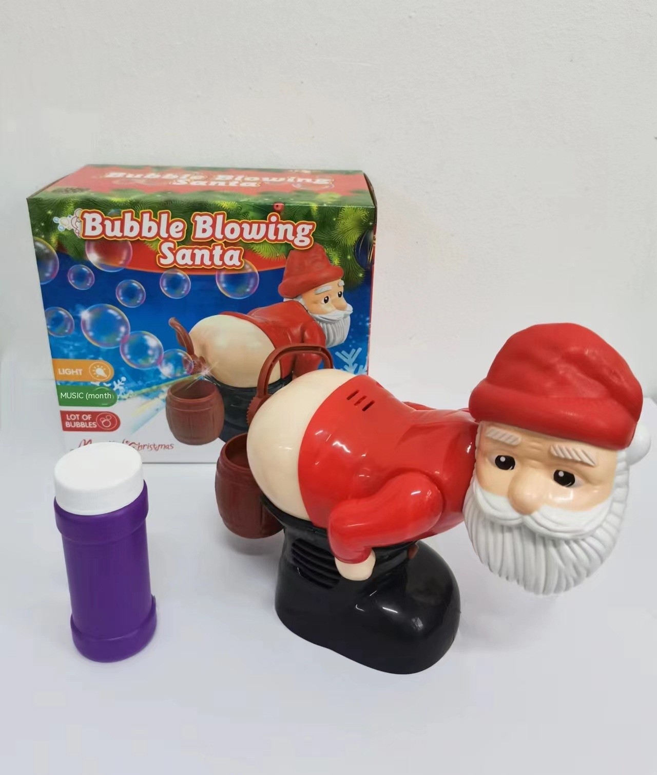 Bubble Blowing Santa