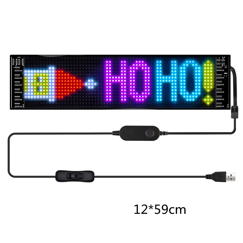Car LED Sign DIY Programmable Scrolling LED Display
