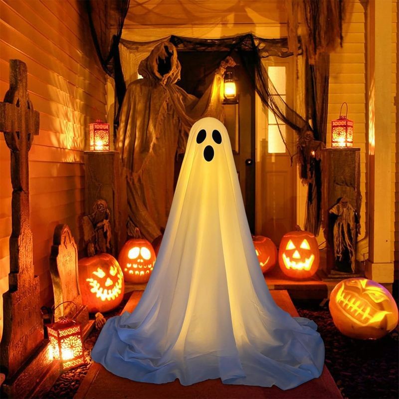 Light-Up Spooky Standing Ghosts with LED Light