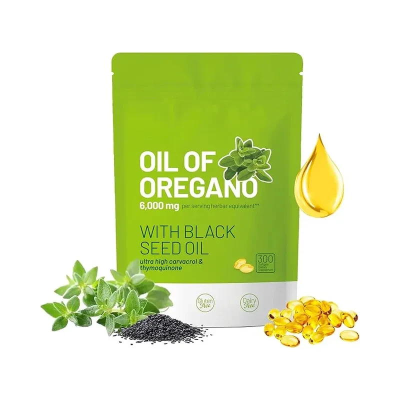 Oil of Oregano with Black Seed Oil  300 Softgels