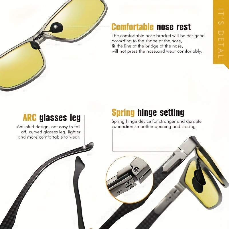 High-Quality Square Photochromic Sunglasses