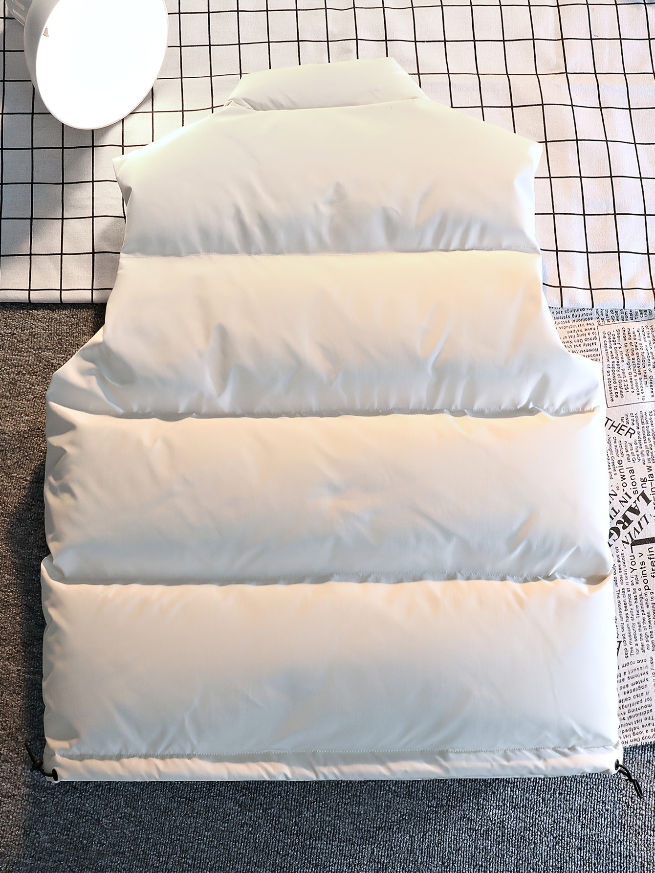 Jeep Mens Stand Collar Vest  Thick Warm Fleece-Lined Jacket for Fall with Pockets